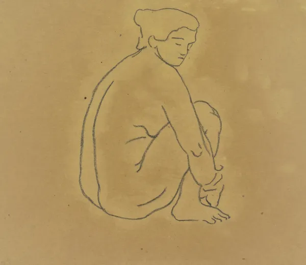 Auf dem Boden hockende Frau av Aristide Maillol