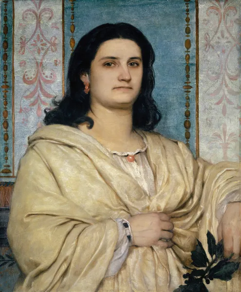 Portrait Of Angela Böcklin As A Muse av Arnold Böcklin