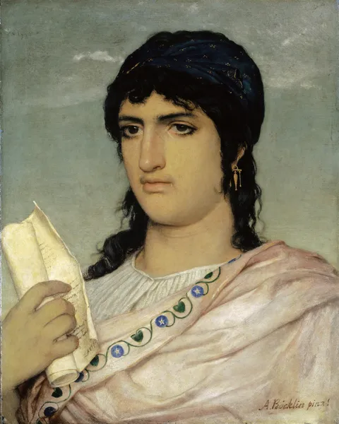 Sappho av Arnold Böcklin
