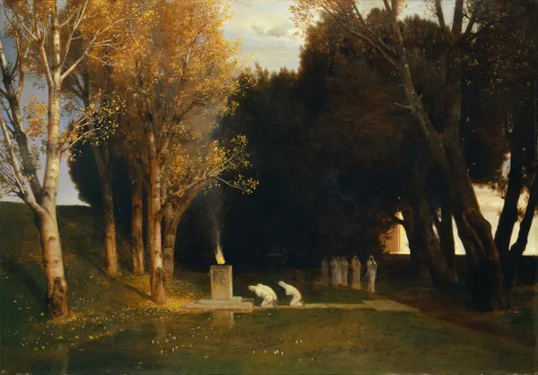 The Sacred Grove av Arnold Böcklin