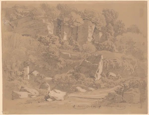Rock caves in Ariccia av Arthur Blaschnik