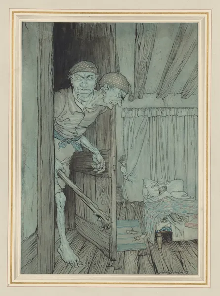From the Allies’ fairy book. Jack the Giant Killer in the castle of the Welsh Giant av Arthur Rackham