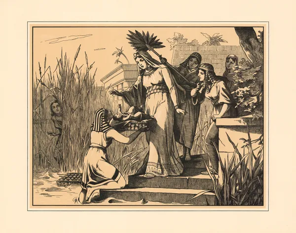 Moses is saved by Pharaoh’s daughter av Aschendorff