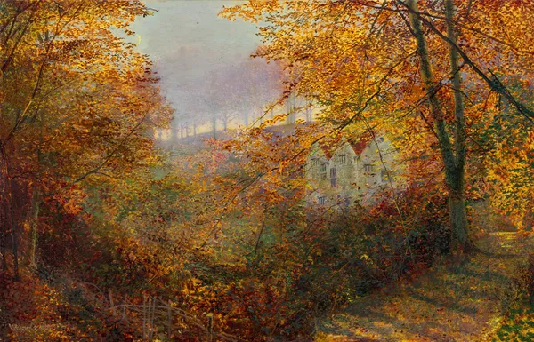 A House in a Clearing av John Atkinson Grimshaw