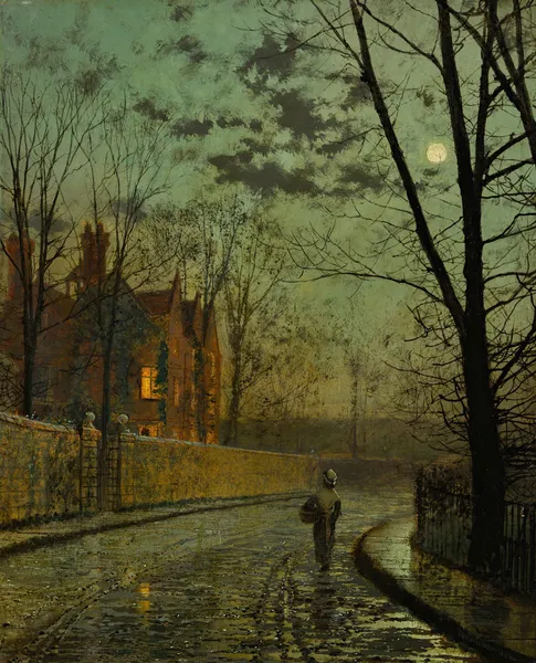After The Shower av John Atkinson Grimshaw