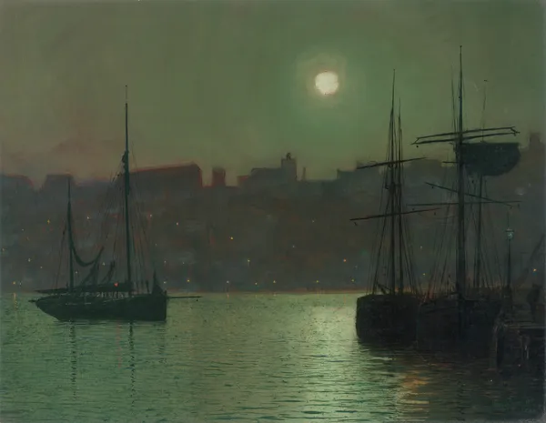 Old Scarborough av John Atkinson Grimshaw