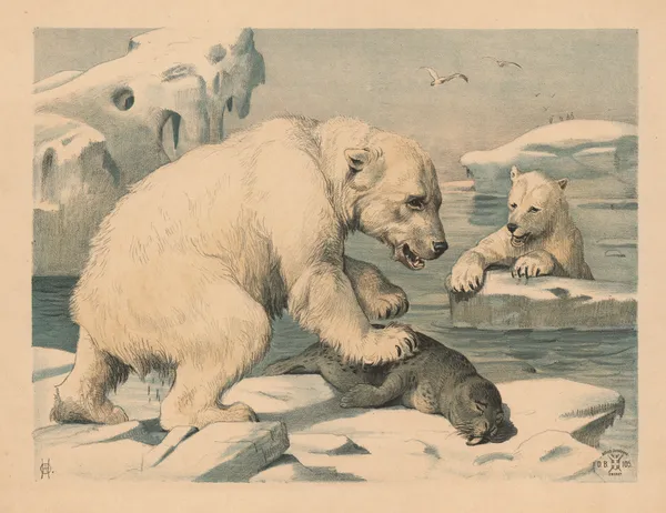 Isbjørne (Variant) (1892_1892) av Oluf August Hermansen