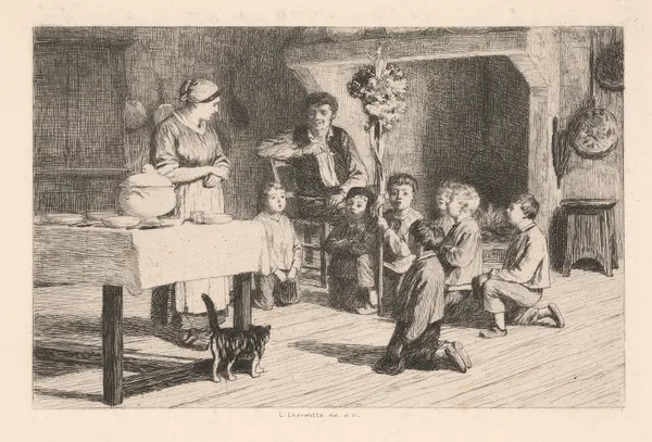 Saint Nicolas av Léon Augustin Lhermitte