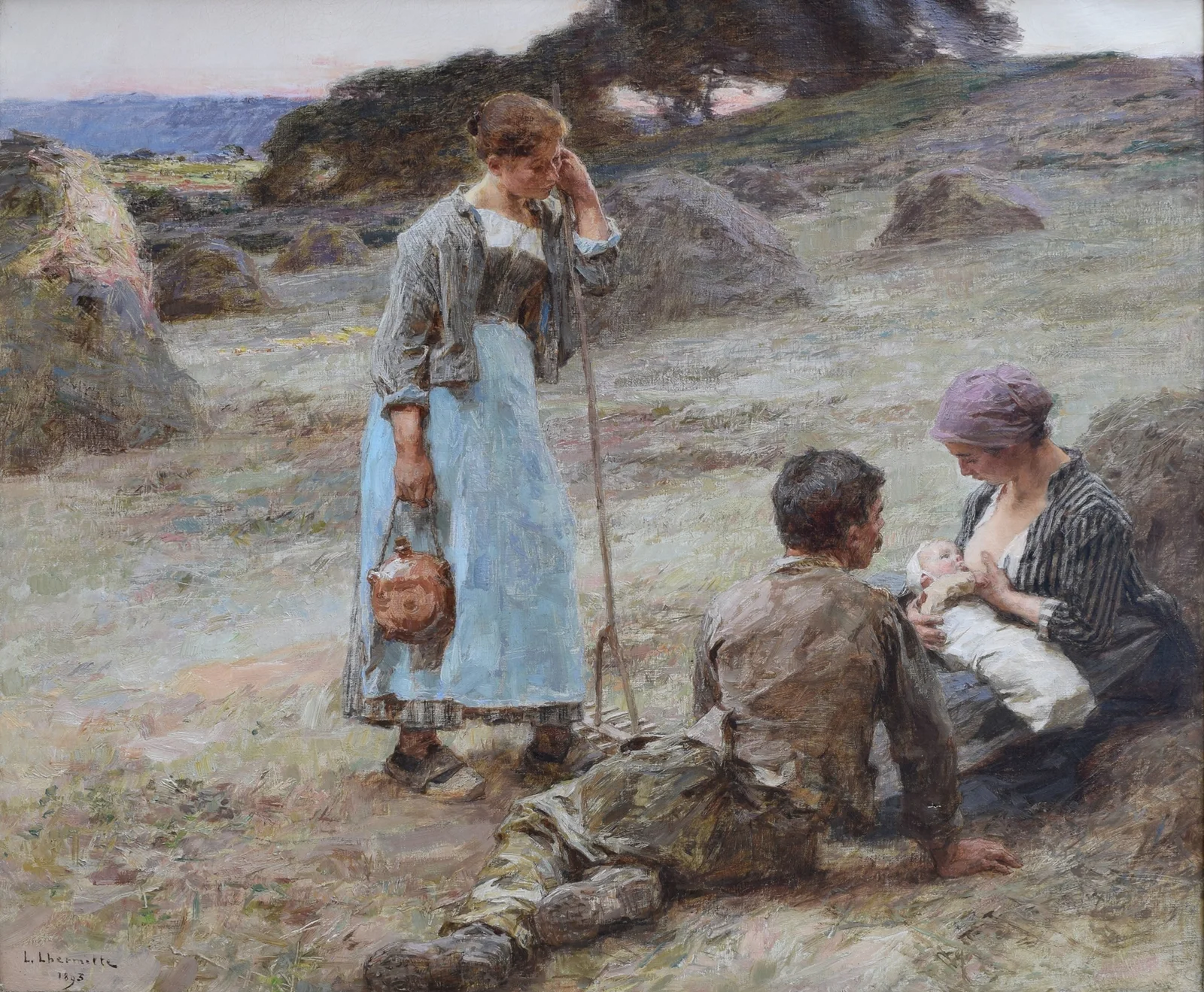 The Baby’s hour av Léon Augustin Lhermitte