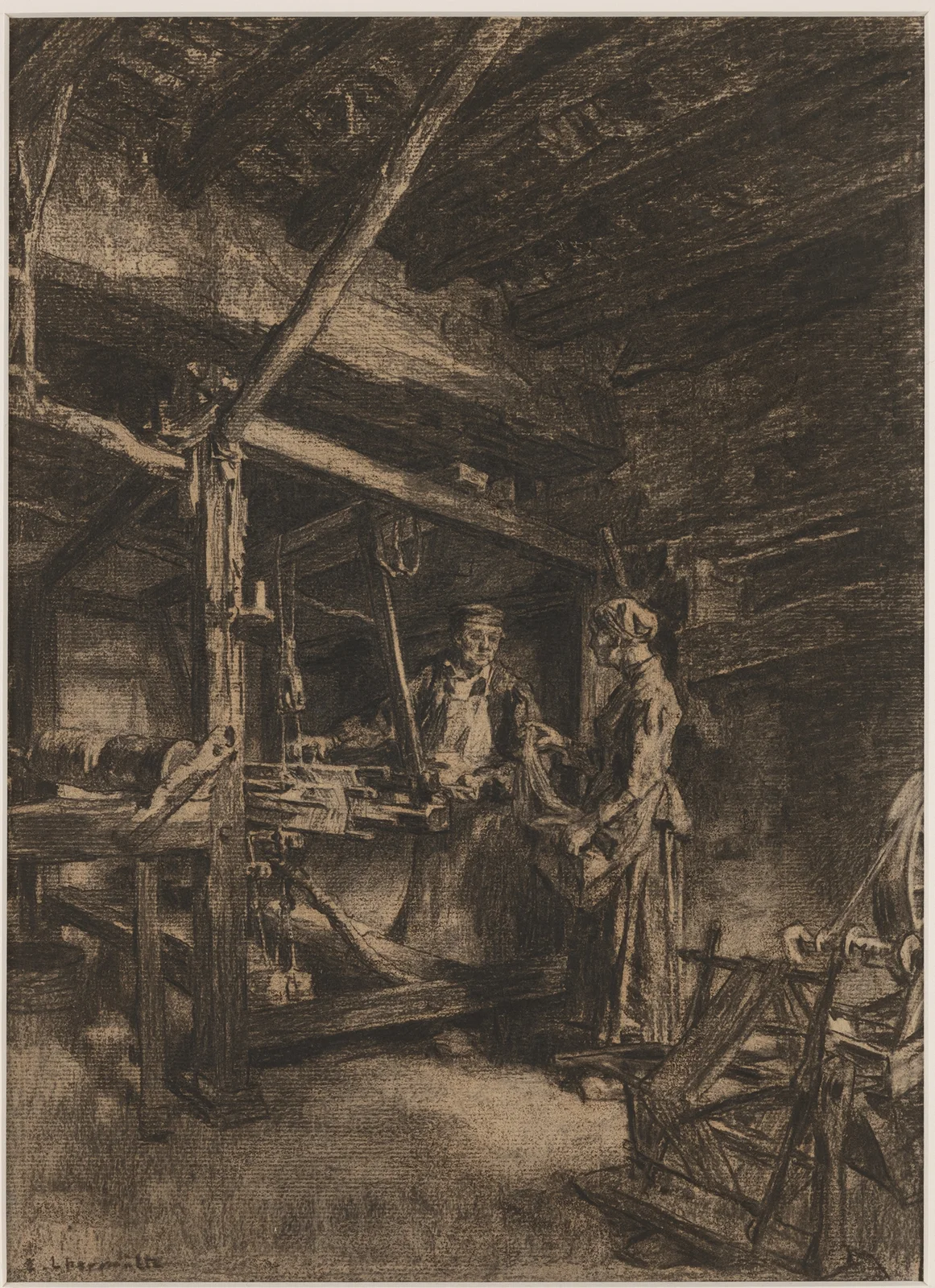 The Weaver (Le tisserand) av Léon Augustin Lhermitte
