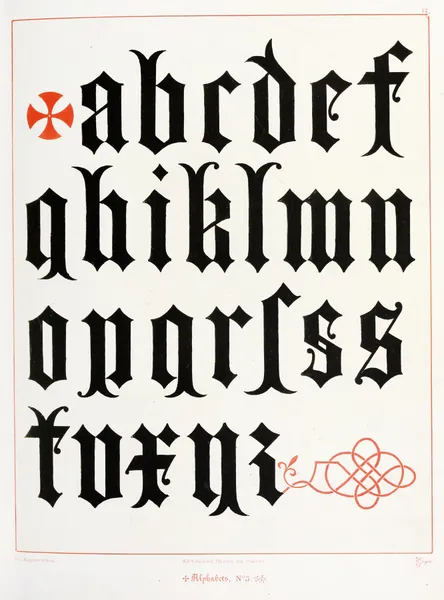 Alphabets 3 av Augustus Pugin