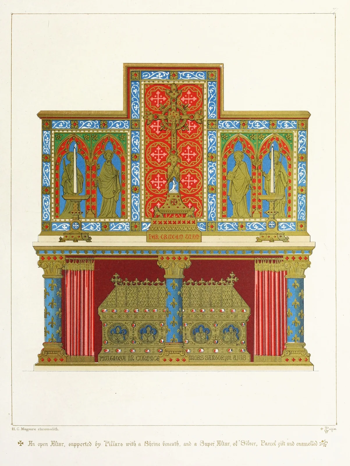 Altar wtith Shrine av Augustus Pugin
