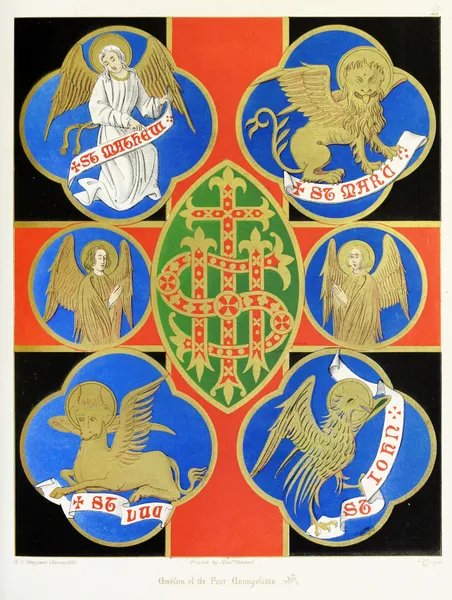 Emblems of the Four Evangelists av Augustus Pugin