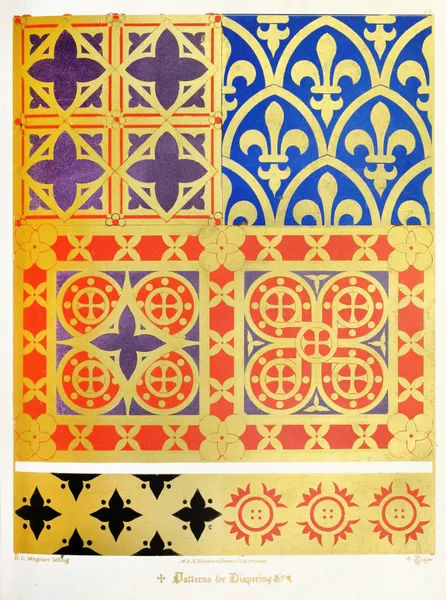 Patterns for Diapering 4 av Augustus Pugin