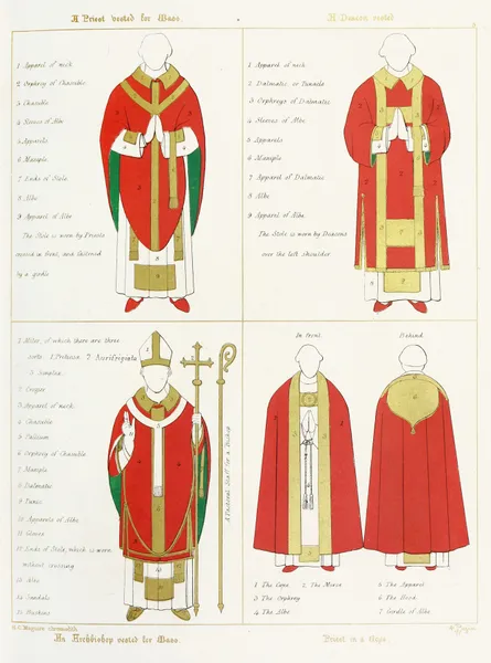 The proper Names by which the various Vestments are distinguished av Augustus Pugin