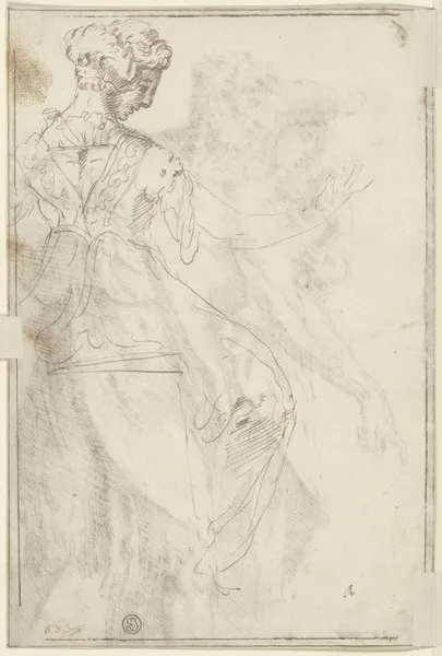 Sitting woman av Baccio Bandinelli