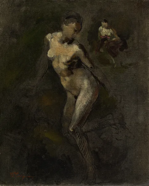 Femme nue (étude) av Jean-Baptiste Carpeaux