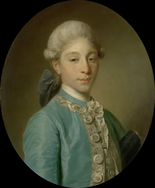 Portrait of the Marquis de Saint-Paul av Jean-Baptiste Greuze
