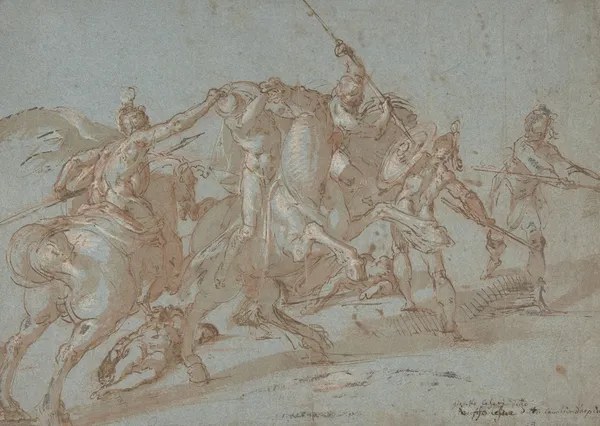 Classical Battle Scene av Bartholomaeus Spranger