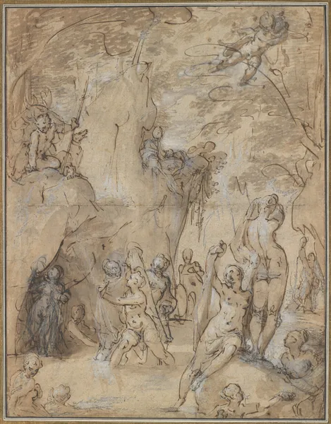 Diana and Actaeon av Bartholomaeus Spranger