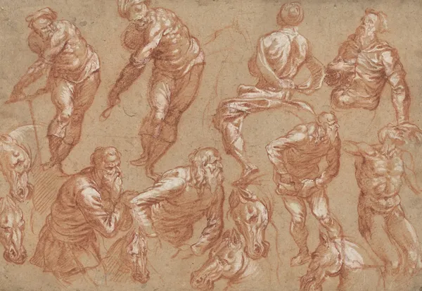 Figure Studies av Bartholomaeus Spranger