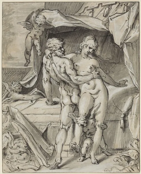 Mars und Venus av Bartholomaeus Spranger