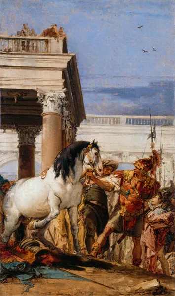 Alexander and Bucephalus av Giovanni Battista Tiepolo