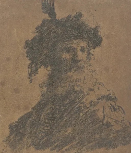 Brustbild eines italienischen Edelmannes av Giovanni Benedetto Castiglione