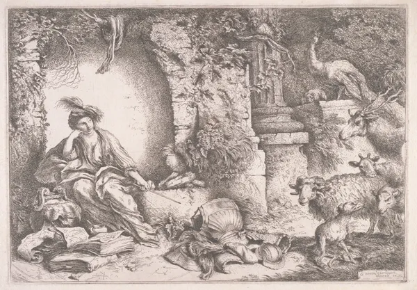 Circe Changing Ulysses’ Men to Beasts av Giovanni Benedetto Castiglione