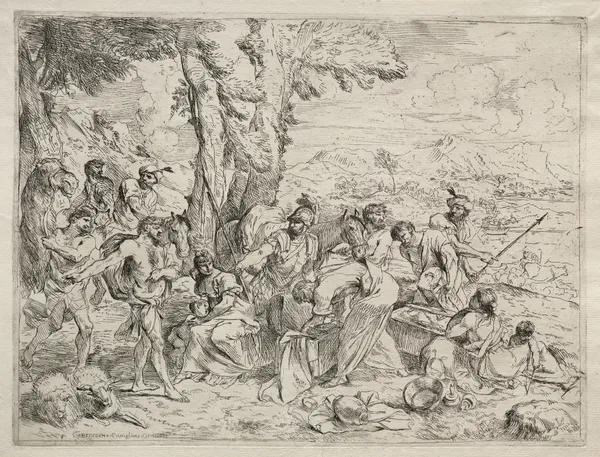 Laban Searching for Idols in Rachel’s Baggage av Giovanni Benedetto Castiglione
