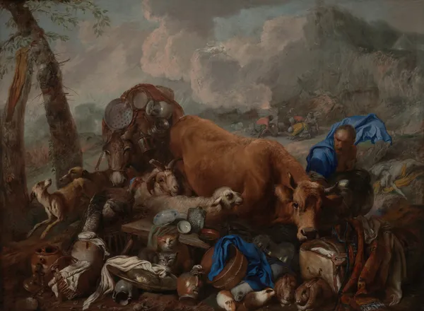 Noah’s Sacrifice after the Deluge av Giovanni Benedetto Castiglione
