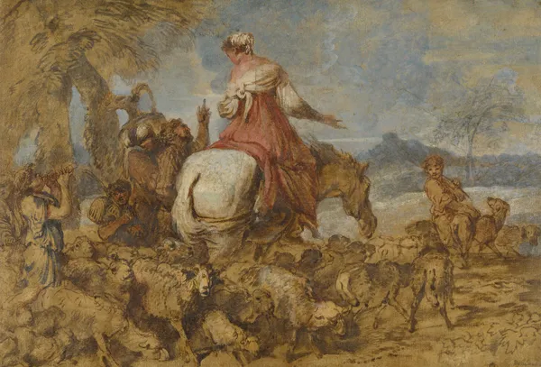 Pastoral Journey av Giovanni Benedetto Castiglione