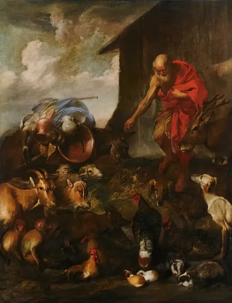 The Animals Entering Noah’s Ark av Giovanni Benedetto Castiglione