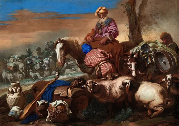 The Oath of Abraham’s Servant av Giovanni Benedetto Castiglione