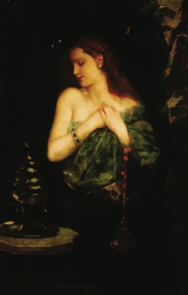 Odalisque av Jean-Joseph-Benjamin Constant