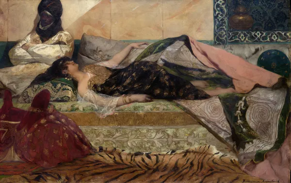 Odalisque av Jean-Joseph-Benjamin Constant
