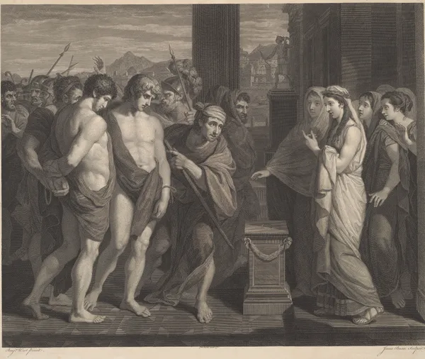 Pylades and Orestes av Benjamin West