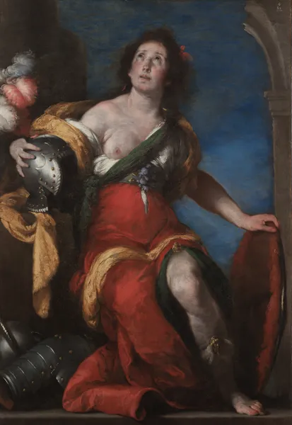 Allegorical Figure av Bernardo Strozzi