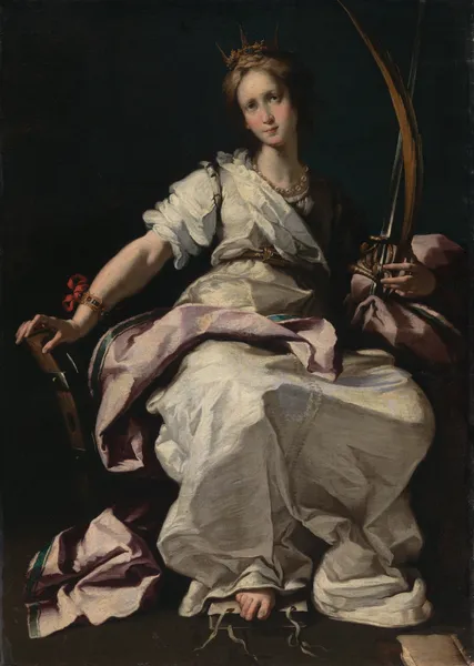 Saint Catherine of Alexandria av Bernardo Strozzi