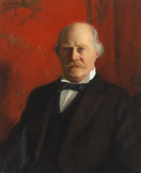 Portrait of a man av Bernhard Österman