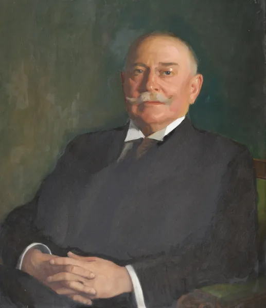 Portrait of bank director Salin, Sundsval av Bernhard Österman