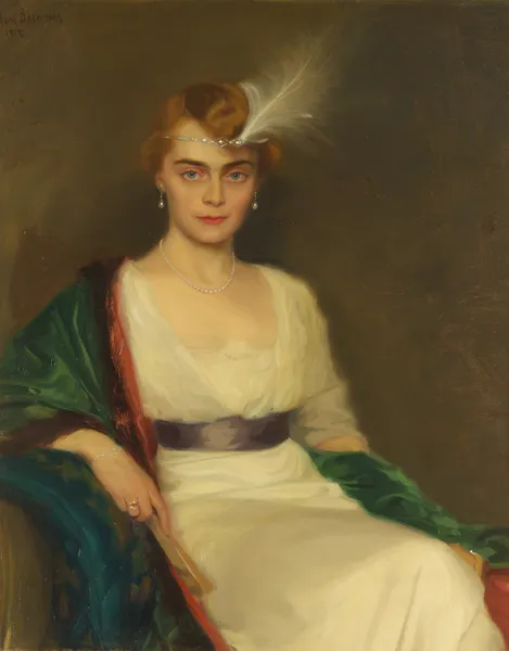 Portrait of Hilda Österman av Bernhard Österman