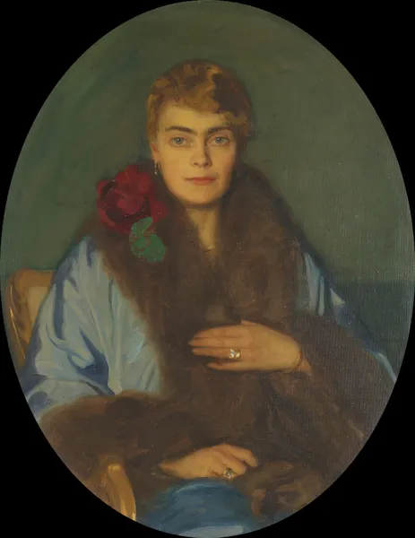 Portrait of Hilda Österman av Bernhard Österman
