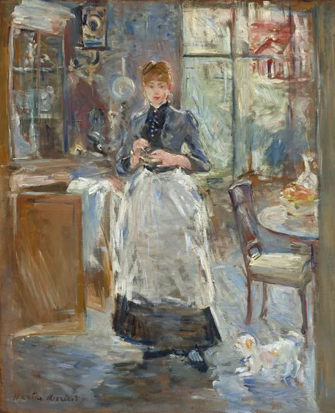 In the Dining Room av Berthe Morisot