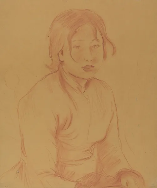 Peasant Girl av Berthe Morisot
