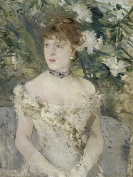 Young Girl in a Ball Gown av Berthe Morisot