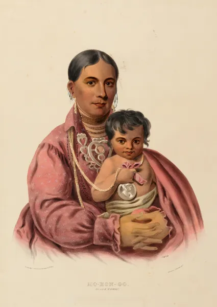 Mo-Hon-Go. Osage Woman av Charles Bird King