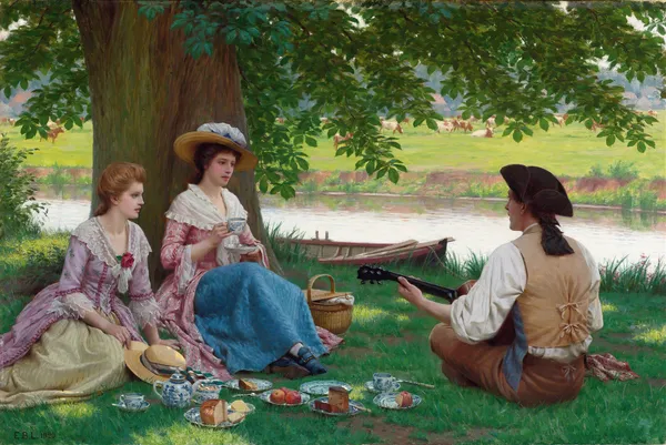 A Picnic Party av Edmund Blair Leighton