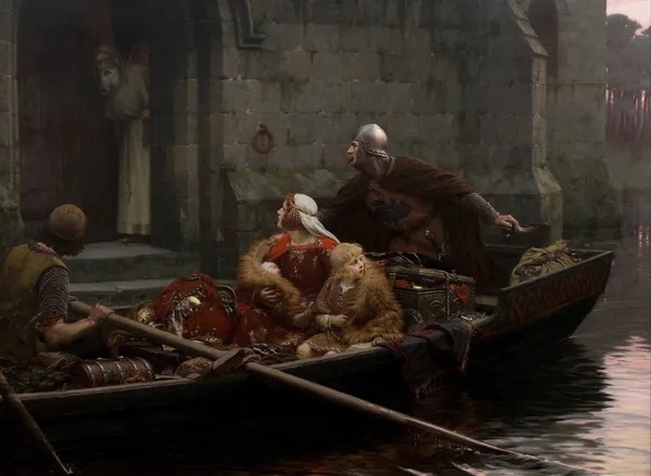 In Time Of Peril av Edmund Blair Leighton