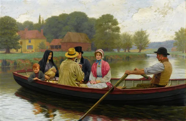 The Ferry av Edmund Blair Leighton